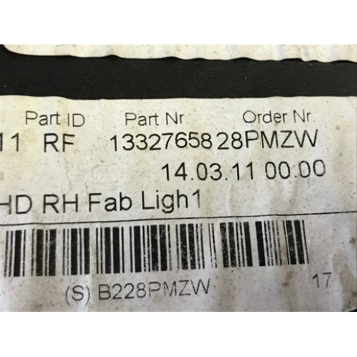 Карта двери передней правой Opel Insignia 2008-2017 13327658
